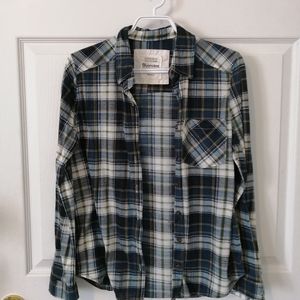 BLUENOTES blue and green flannel